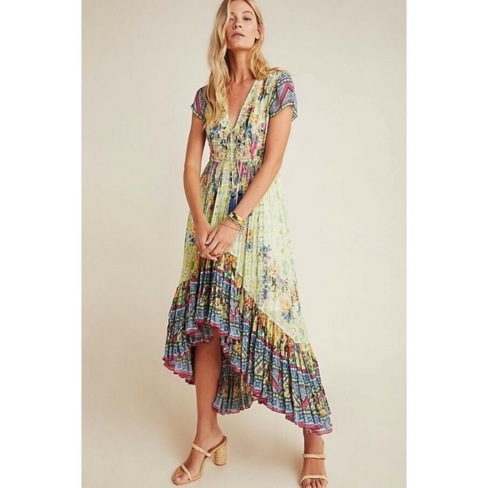 NWT Anthropologie Arianna High Low Maxi Dress 6